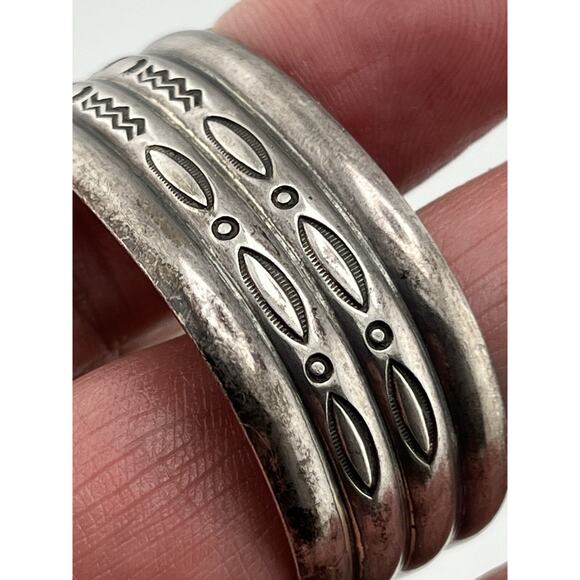 vintage Native American sterling silver 925 bracelet - Picture 12 of 16